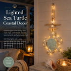 Glow-in-the-Dark Coastal Turtle Wall Hanging 🐢