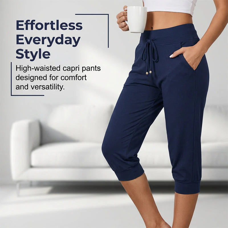 ⏰LIMITED TIME SALE 50% OFF🔥Drawstring Waist Cropped Sweatpants for Lounging