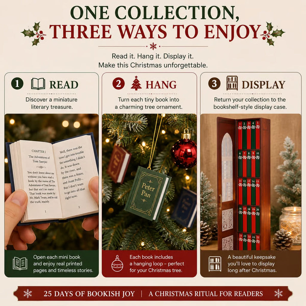 📚 25-Day Mini Book Advent Calendar – 🎁 ❤️ A Book Lover's Christmas Countdown
