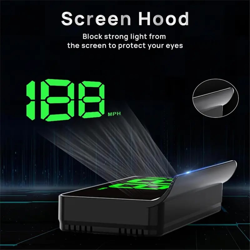 🔥Car Head Up Display | GPS Digital Speedometer
