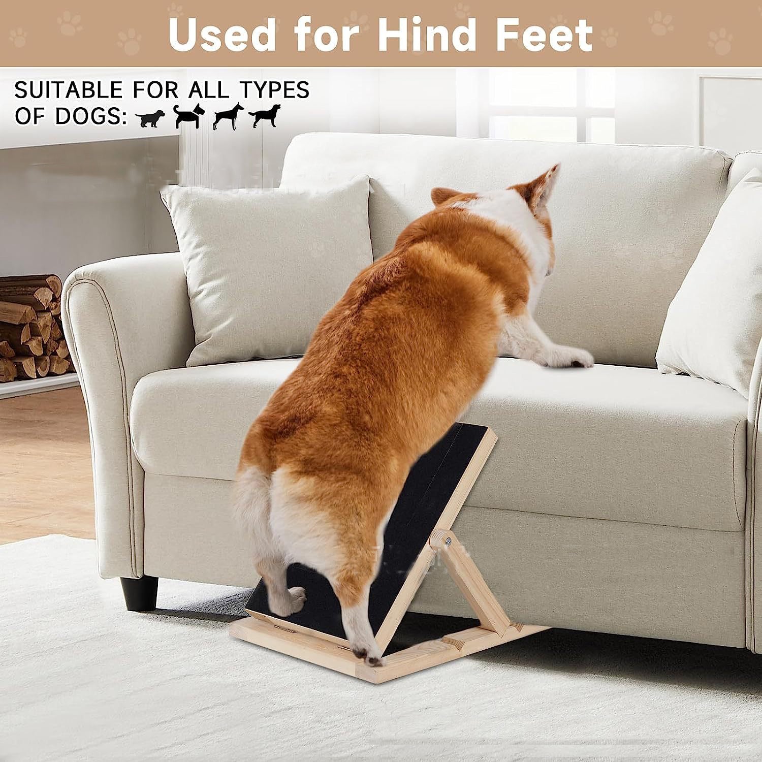 Wooden Dog Scratching Post