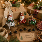 🌲✨ Hand-Painted Dangling Leg Christmas Ornaments