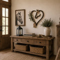 🤎 Western Farmhouse Heart‑Frame Horse‑Head Wall Hanging | Equestrian Porch & Entryway Statement Decor