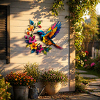 ✨Hummingbird Bloom Metal Wall Art
