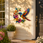 ✨Hummingbird Bloom Metal Wall Art