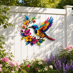 ✨Hummingbird Bloom Metal Wall Art