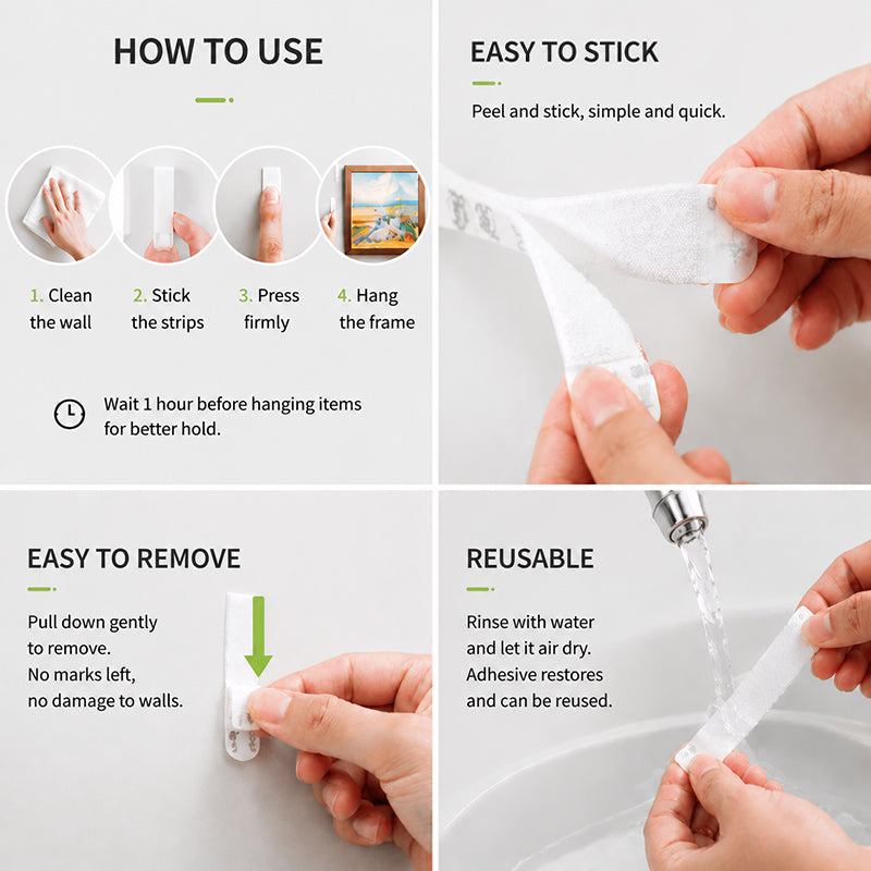 Damage-Free Hanging Strips Refill Pack🏡