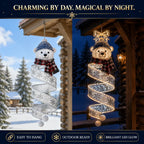 🏠 Vertical Hanging Glowing Christmas Centerpiece, Ideal For Covered Patio & Indoor Holiday Parties