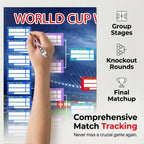 ⚽ 🏆 Ultimate 2026 Soccer Fan Wall Chart Kit – Group Stage & Knockout Posters (23.6” x 35.4”), Marker Pen & Mounting Strips Included