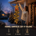 🏠 Vertical Hanging Glowing Christmas Centerpiece, Ideal For Covered Patio & Indoor Holiday Parties