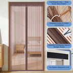 🚪 Diamond Mesh Magnetic Door Curtain