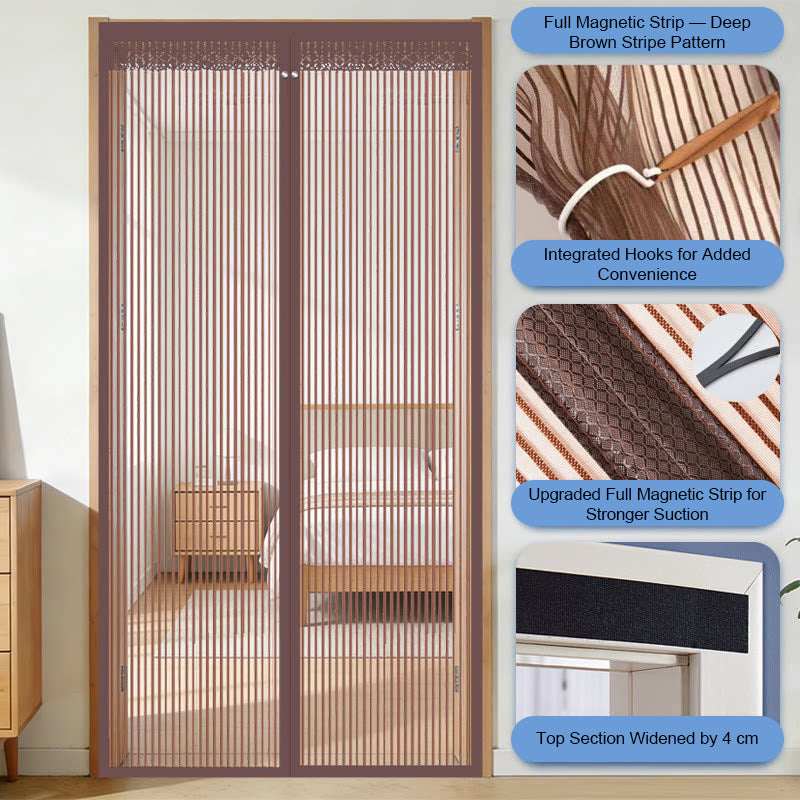 🚪 Diamond Mesh Magnetic Door Curtain
