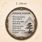 🍂 Vintage Eastern Wisdom Quote Sign