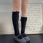 🎀🖤 Y2K Cutout Hook Statement Socks – Edgy Fashion Socks For Outfit Styling