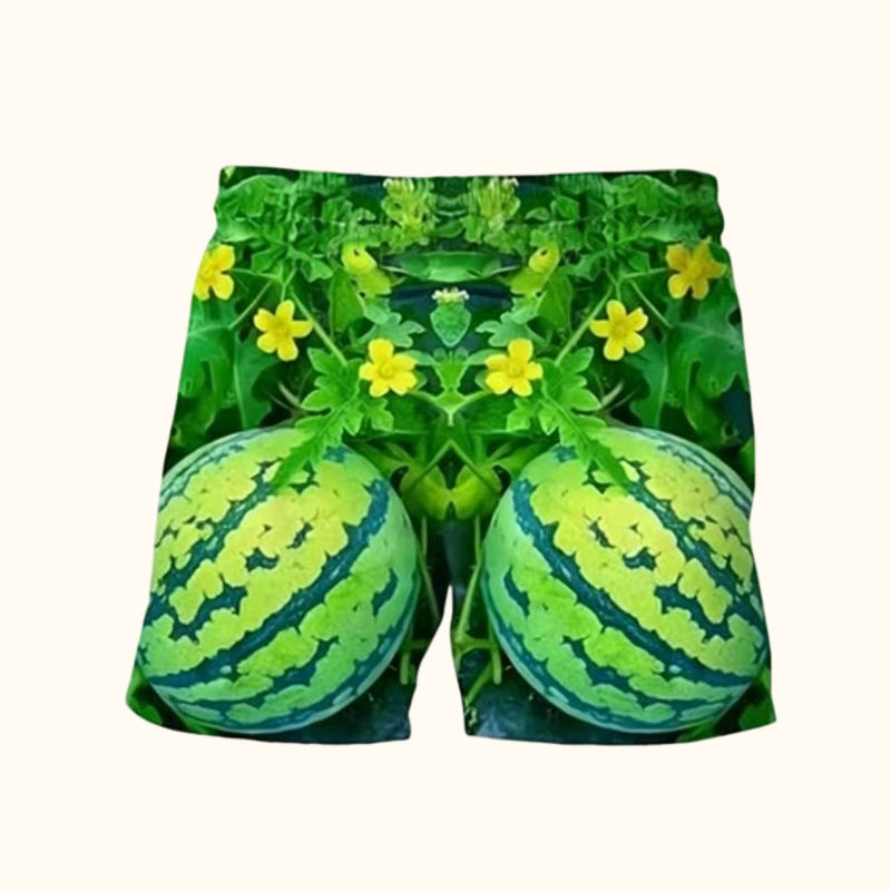 🍉 Juicy Watermelon Print Set｜Fun Eye‑Catching Summer Casual Outfit