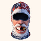 🎣🎄 Christmas Funny Fishing Face Cover – Festive Prank Mask For Anglers!