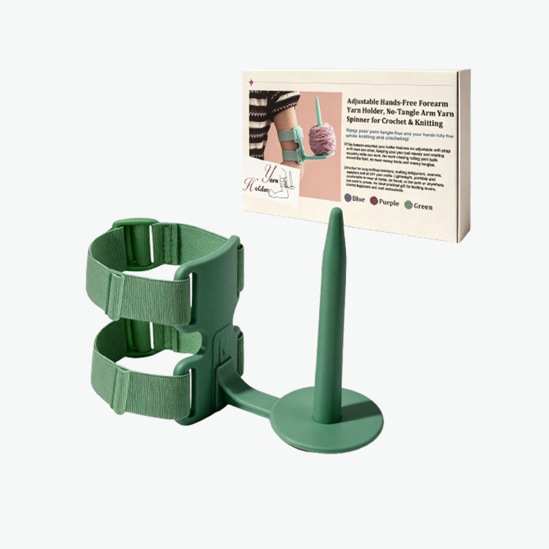 🧶 Portable Arm Yarn Holder – Hands‑Free Anti‑Roll Yarn Support for Knitting & Crochet