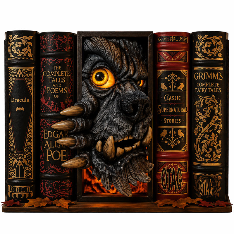 👻 Gothic Devil Bookcase Decor