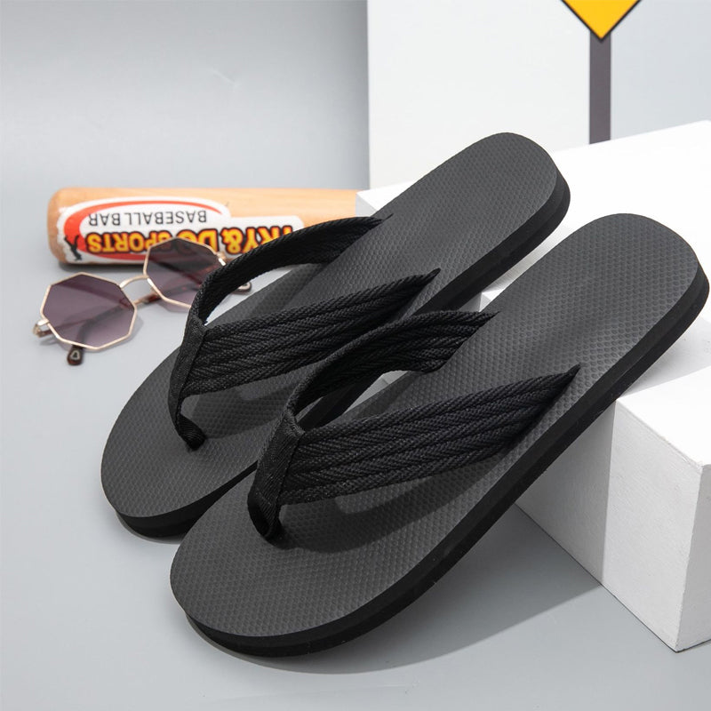 😜Funny Footprint Pattern Platform Flip Flops