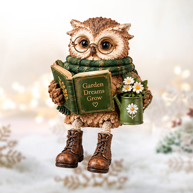 🦉 Reading Owl Figurine for Book Lovers