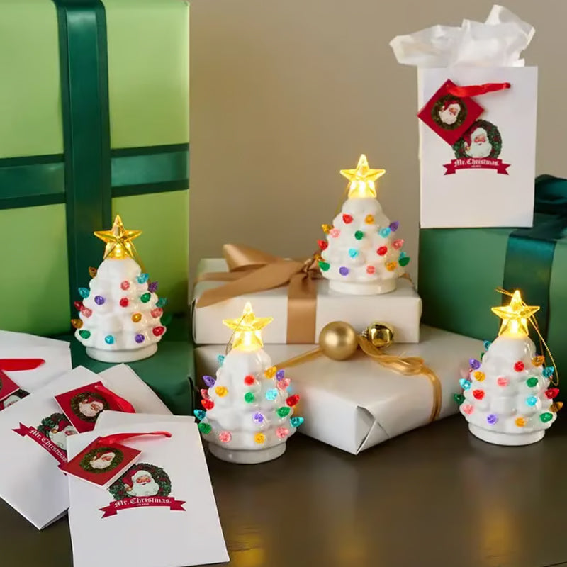 🎄Christmas Set of 4 Mini Nostalgic Tree Ornaments with Gift Bags