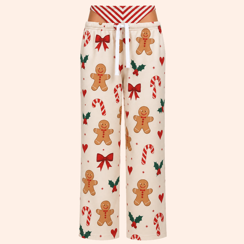 🎄 Christmas Lounge Pants – Playful Festive Print Loungewear for Holiday Nights