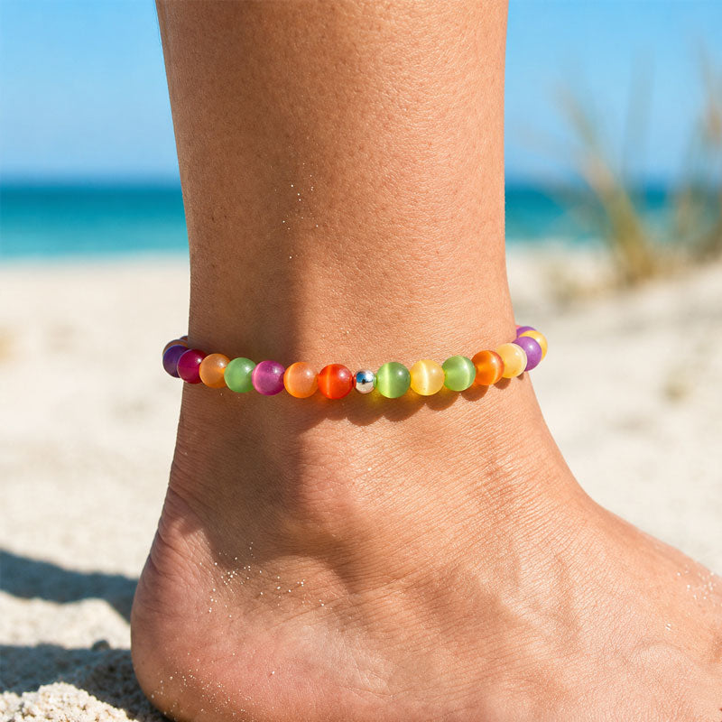 🌈 UV Color-Changing Rainbow Beaded Jewelry