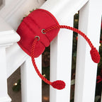🎀 Reusable Soft Fabric Banister Garland Ties – Scratch‑Free Holiday Stair Decoration