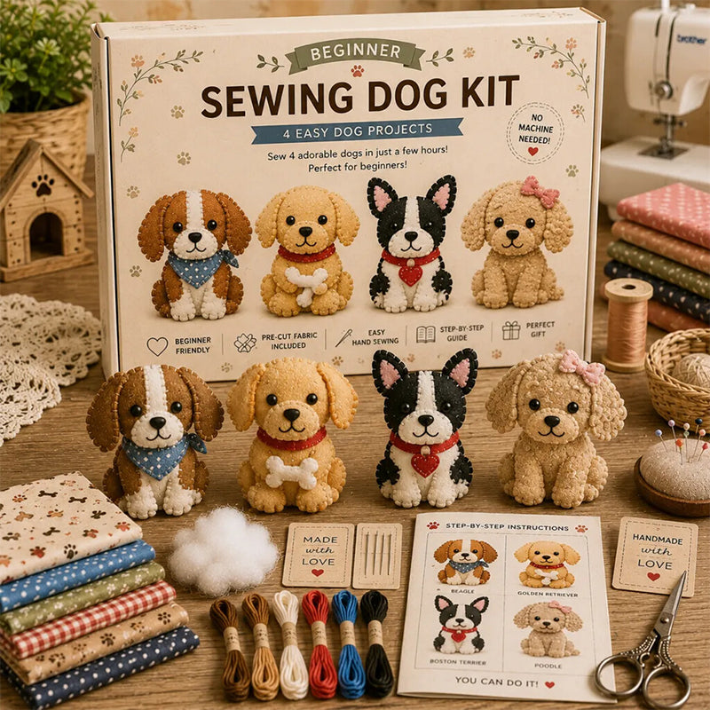 DIY Fabric Animal Craft Kit – Creative Handmade Art🕊️✂️