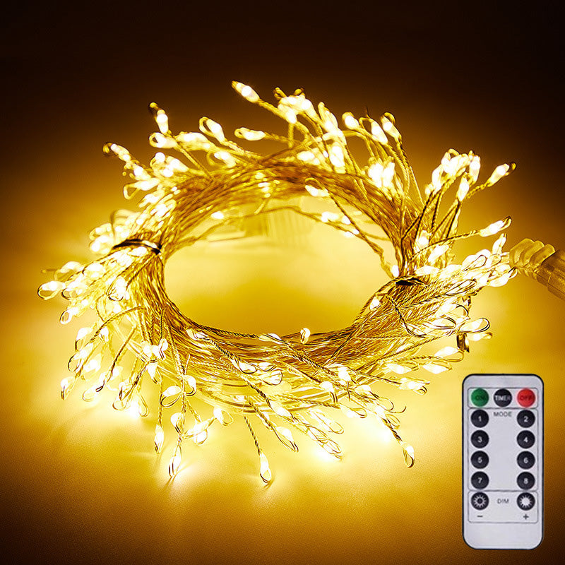 💛 3‑Tone Christmas Fairy Lights, Flexible Bendable Wire For Tree, Garland & Staircase Decor
