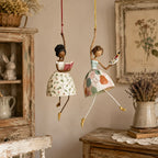 💃 Whimsical Dancing Lady Hanging Ornament 🌸 Cheerful Storybook‑Style Home Accent