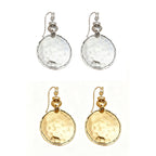 ✨Vintage Hammered Metal Teardrop Earrings