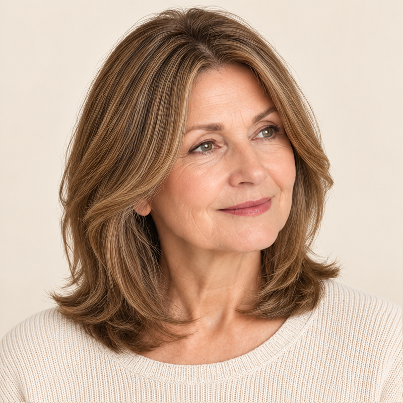 ✨ Natural-Looking Hair Topper – Invisible Volume Booster for Thinning Hair!