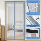🚪 Diamond Mesh Magnetic Door Curtain