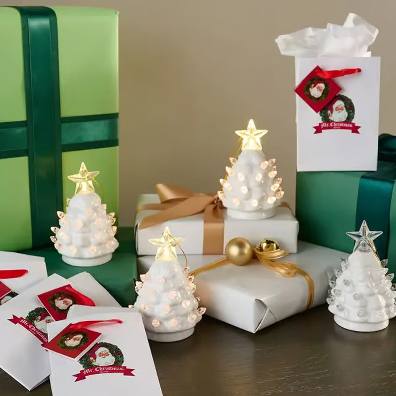 🎄Christmas Set of 4 Mini Nostalgic Tree Ornaments with Gift Bags