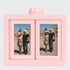 Rotating Mini Photo Album Frame – Flip Display for Instant Photos & Photo Cards📸