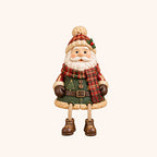 🎄 Christmas Cow Figurine 🐮 Cozy Farmhouse Holiday Shelf Decor