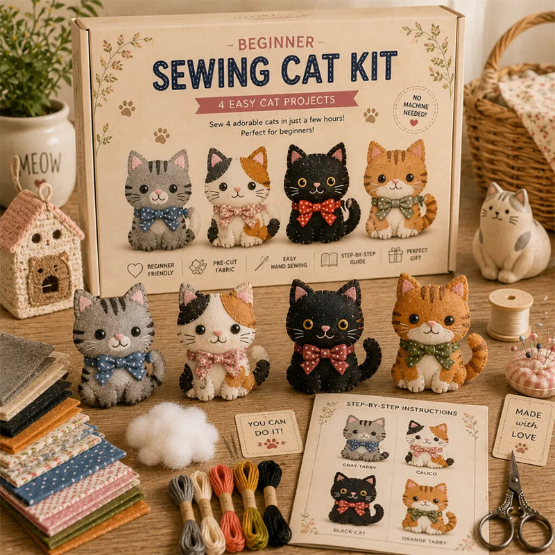 DIY Fabric Animal Craft Kit – Creative Handmade Art🕊️✂️