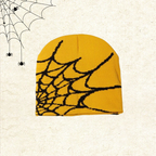 🕸️ Y2K Spiderweb Winter Beanie | Alt Streetwear Vibe