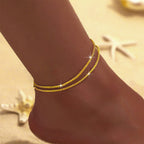 Sparkle Anklet Collection ✨ | Minimalist Foot Jewelry