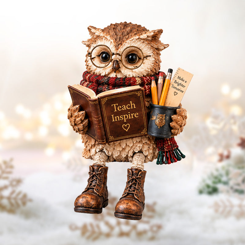 🦉 Reading Owl Figurine for Book Lovers