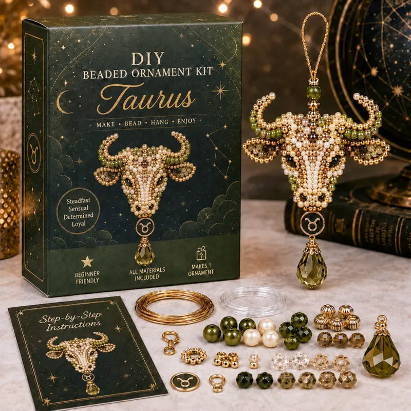 Make Your Own Zodiac Beaded Charm ✨ DIY Blessing Ornament Kit