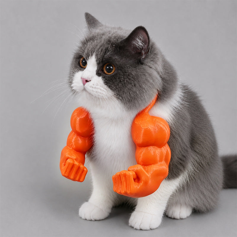 3D printed parody pet props Hulk arm with a halter neck💪