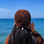 🌴 Shell Crochet Beanie