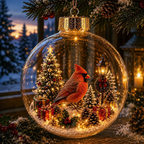 🎄 Winter Animal Spherical Holiday Accent
