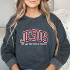 Christian Sweatshirt JE Hoodie Faith Sweatshirt - The Way, The Truth & The Life✝️