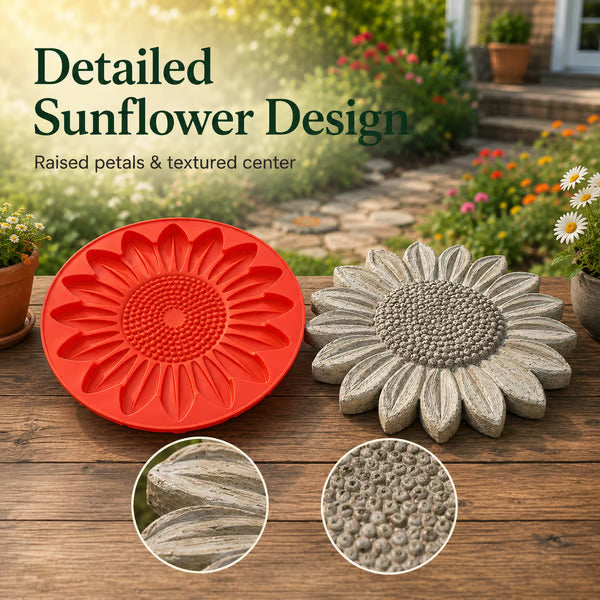 🌻 Reusable Sunflower Stepping Stone Mold (📦Buy 3 & Get Free Shipping)