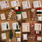 ☃️ Crochet Snowman Spiral Ornament DIY Kit | Complete Beginner-Friendly Set with Soft Yarn, Crochet Hook, Festive Beads, Snowflakes & Step-by-Step Guide 🧶🎄✨