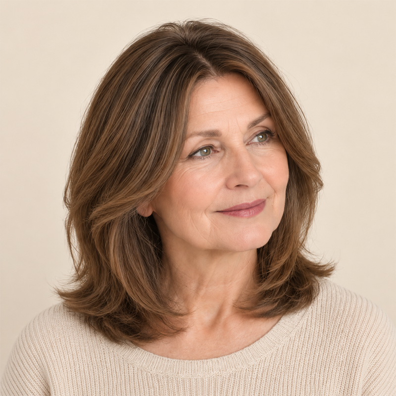 ✨ Natural-Looking Hair Topper – Invisible Volume Booster for Thinning Hair!