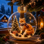 🎄 Winter Animal Spherical Holiday Accent